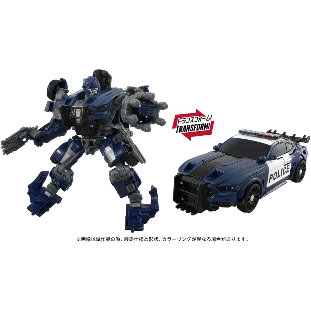 Takara Tomy T-Spark Studio Series Transformers TS-16 Decepticon Barricade Action Figure with Articulated Joints