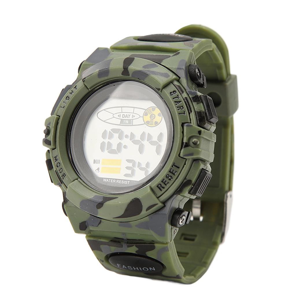 Sportuhr Wasserdicht Nachleuchtend Chronograph Uhr für Herren Student Geschenk Outdoor Camouflage Farbe