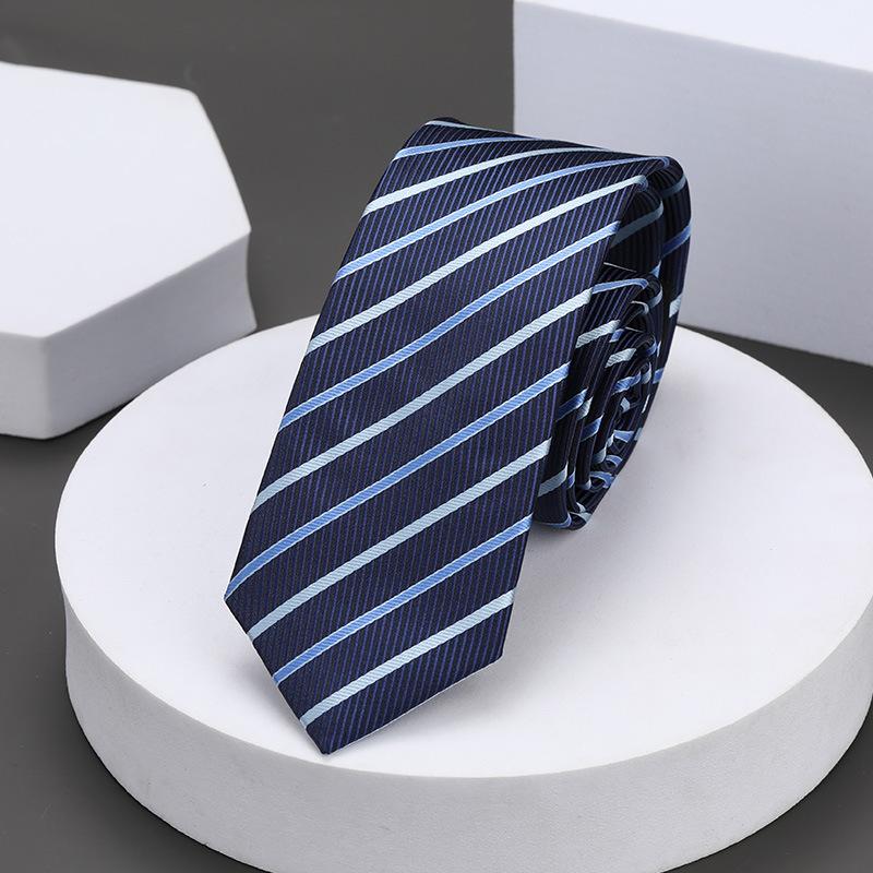 Korean Version Of Casual 5Cm Men'S And Women'S Business Dress Groom Wedding Stripe Hand Play Work Narrow Lazy Solid Color Tie