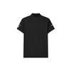 FILA Logo Pattern Loose Short Sleeve Polo Shirt Men Tops Black A11M121152F-BK