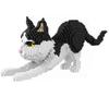 Variety of Pet Cat Models Building Blocks Toy:Captivating Cat Expressions, Fun Orange & Cow Patterns, Kid-Friendly, Unique Gift
