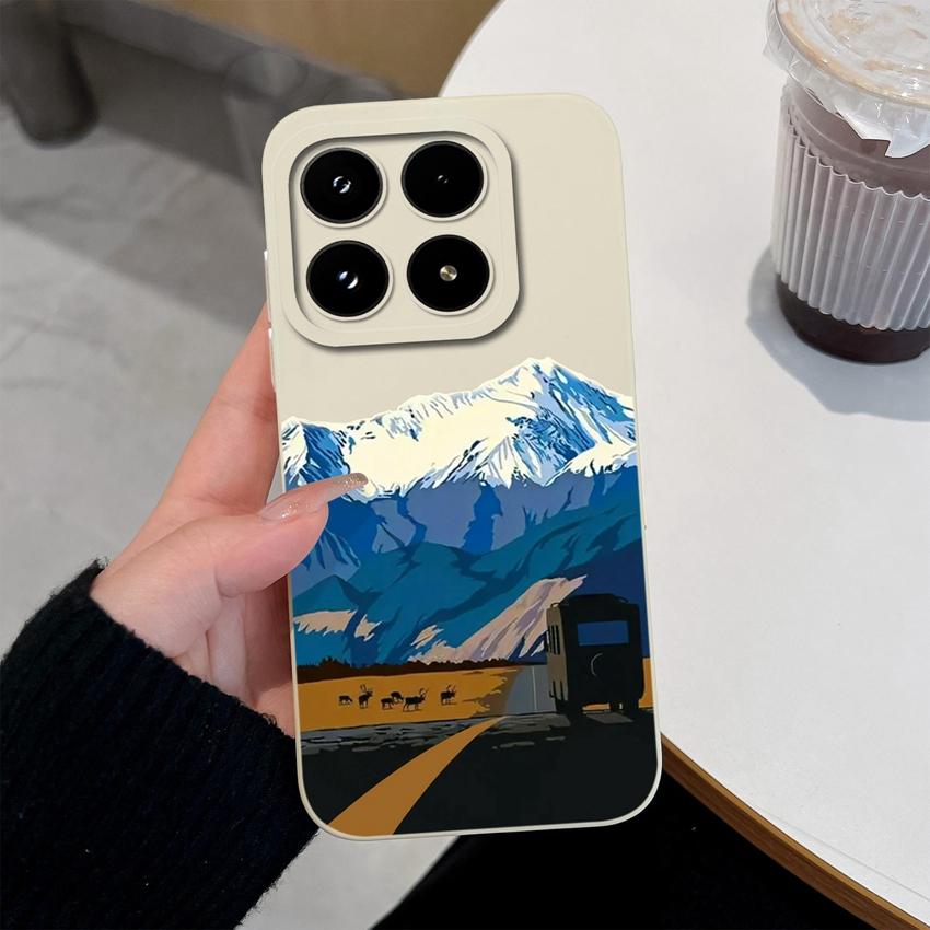 Do Xiaomi 17 Pro Max Poco C71 C75 M7 M8 F7 F8 14 14T 15 15T Etui Retro Wzór Panterki Premium Płynny Silikon Odporne na Upadek Etui Do Xiaomi Pokrowiec