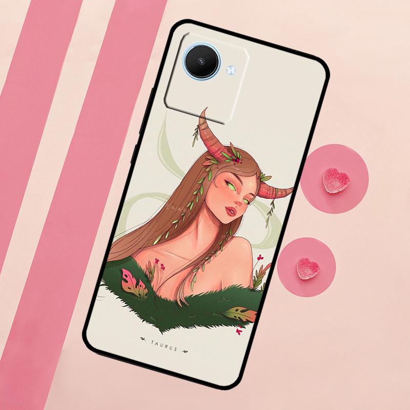 Horoscope Girl Scorpio Taurus Virgo For Realme 15 Pro 10 11 12 13 14 Pro Plus GT7 C67 C65 C63 C61 C55 C53 C51 C35 C71 C75 Case