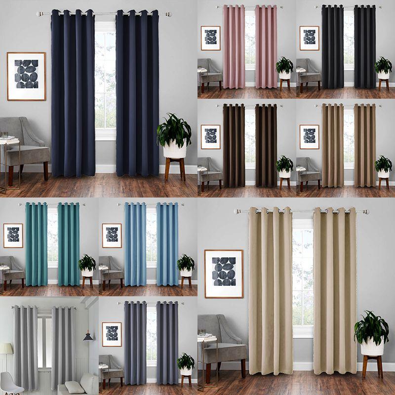 Modern Curtains Blackout For Living Room Curtains Window Lined Panel Curtain
