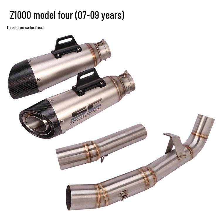 Compatible Exhaust Pipe for Kawasaki Ninja Z1000/Z1000SX (Years 2007-2020)