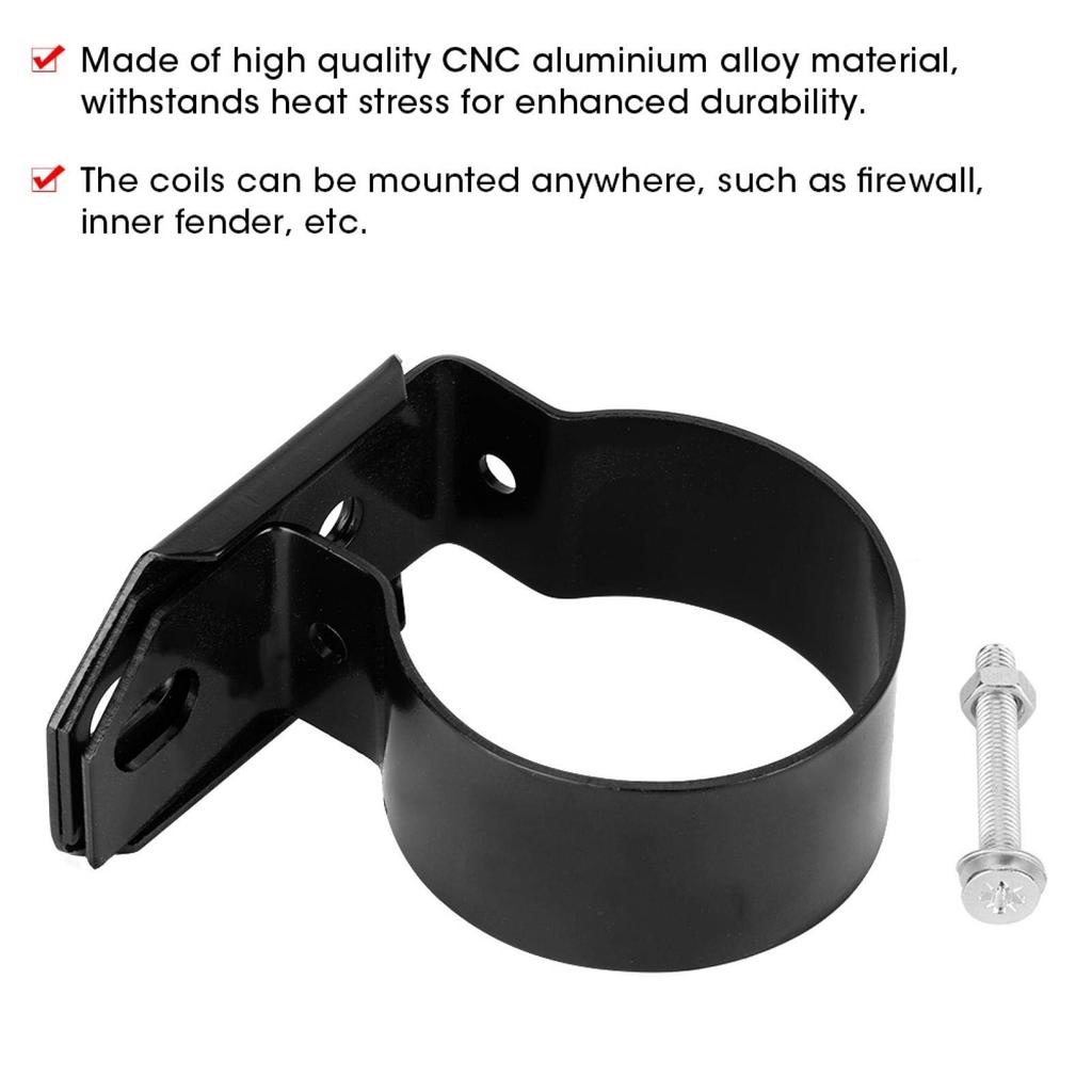 Ignition Coil Bracket Ignition Coil Mount Bracket CNC Aluminum Alloy Stainless Steel Coil Holder