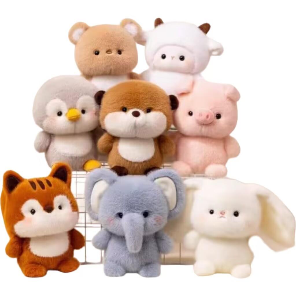 Wucifang Bags Unisex Kids Soft Capybara Elephant Plush Toy Cute Stuffed Animal Pillow Sleeping Companion Gift For Kids Adults