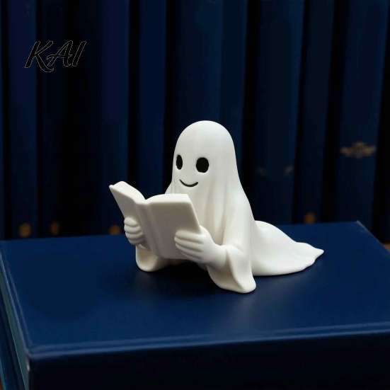 Novelty Reading Gifts Ghost Book Bookmark, 3D Printed Halloween Page Marker, Unique Stationery for Readers Lightweight PLA Clip Students And
