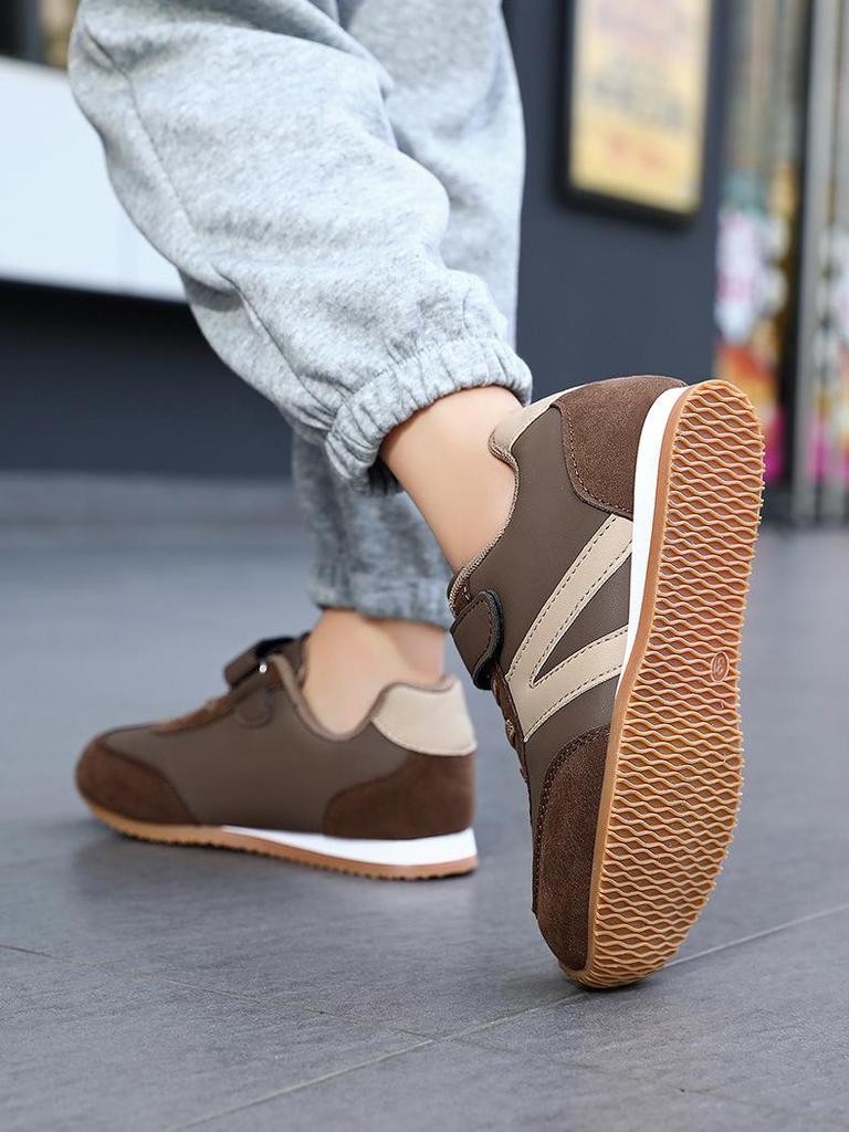Kinder-Leder-Trainingsschuhe Deutsch - Lässige Laufschuhe im koreanischen Stil für Jungen