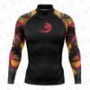 Mens Rash Guard Long Sleeve Quick Dry UV Protection Swim Shirt Surfing Snorkeling Water Sports