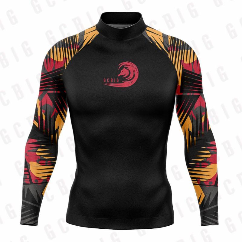 Mens Rash Guard Long Sleeve Quick Dry UV Protection Swim Shirt Surfing Snorkeling Water Sports