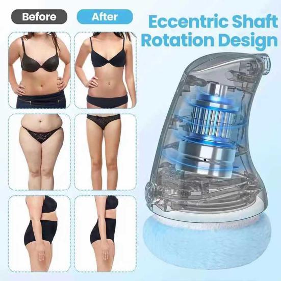 Elektrischer Hand-Cellulite-Entferner mit 3 waschbaren Pads Hochfrequente Vibration Cellulite-Massagegerät Körperformungsmaschine
