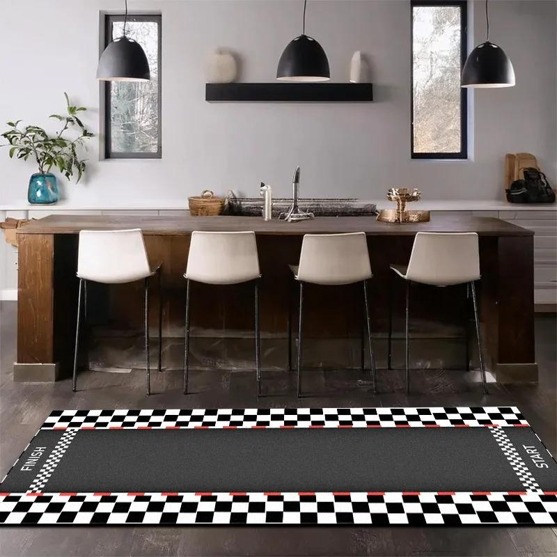 Track Design Carpet Durable Home Decor for Living Room Bedroom Kitchen Hallway Carpets for Living Room Living Room Decoration
