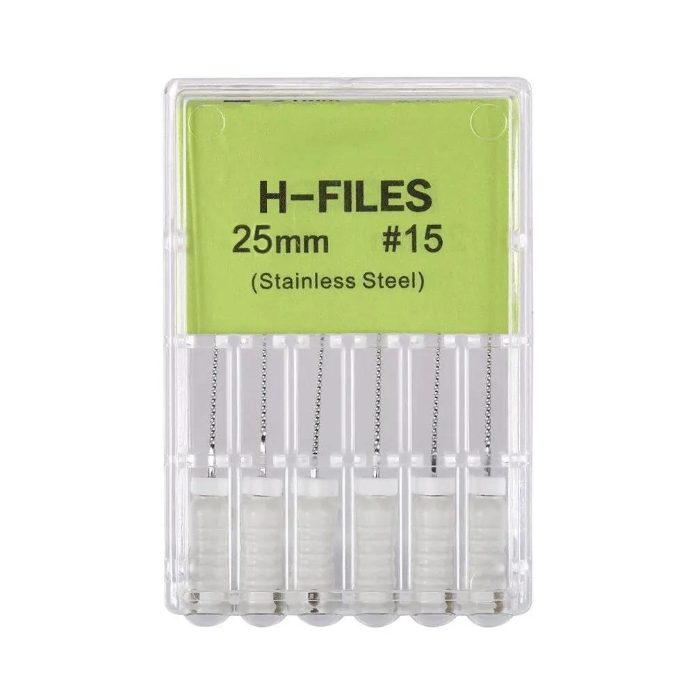 High Quality Dental H- Files Stainless Steel Hand Use Root Canal H File Endodontic Treatment File for Dentistry Instrument