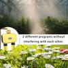 3XUF Outdoor Irrigation Controller Double Hose Connector Water Timer With Rain Delay And App Based Scheduling Functionality