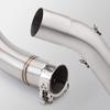 DS525X Stainless Steel Mid-Pipe Rear Muffler: Vehicle-Specific, Non-Destructive Installation.