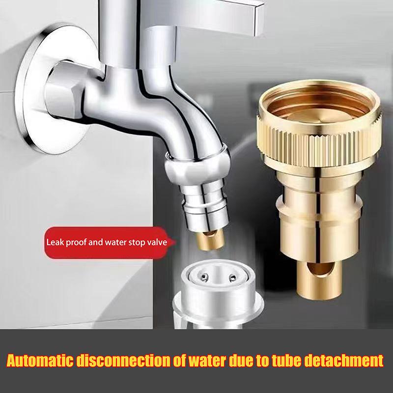 Faucet Hose Tap Water Adapter Washing Machine Faucet Anti Drop Water Stop Nozzle Water Tap Adapter Replacement Accessories