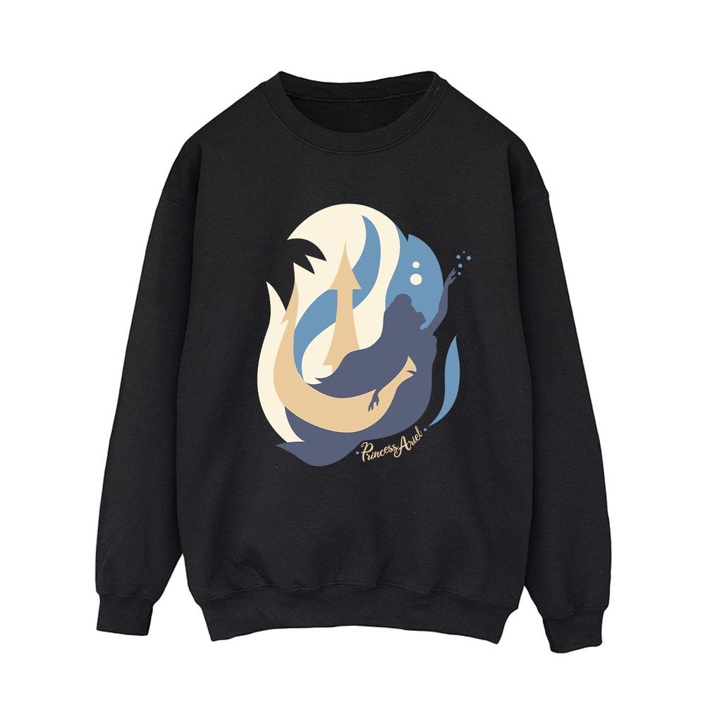 Disney Womens/Ladies The Little Mermaid Colour Silhouettes Sweatshirt