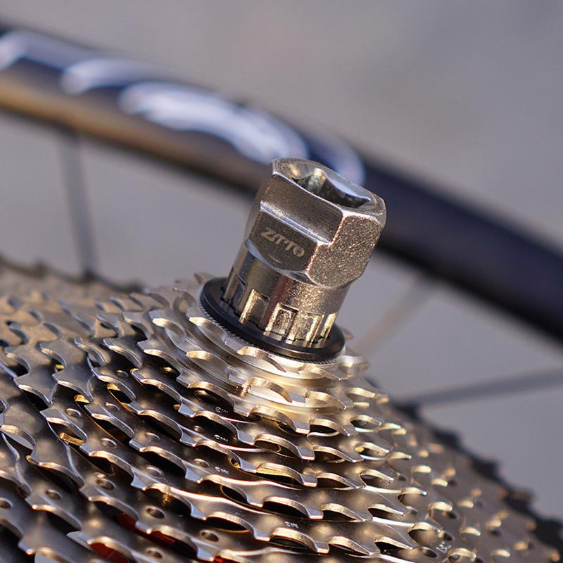 Fahrrad Kassetten Verschlussring Demontage Montage Werkzeug Rennrad Freilauf Ritzel Abzieher Steckschlüssel Reparatur Wartungswerkzeug
