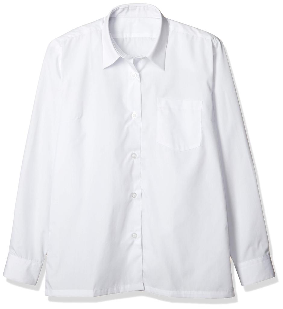 Long Sleeve Student School Size 165 To Japanese Size [Catch] Girls' Shirt, Shirt, White, Japan, (equivalent M)