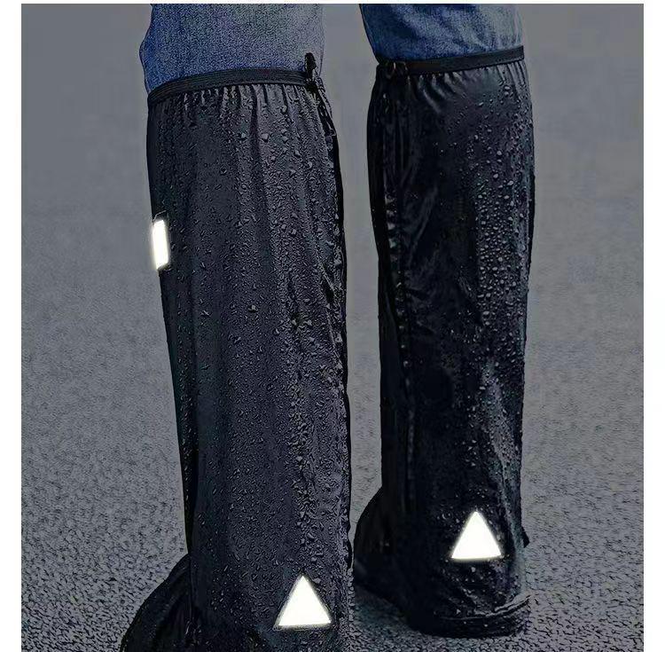 Waterproof Non-Slip High-Top Shoe Covers: Rain, Snow, & Sandproof Protection for Outdoor Cycling