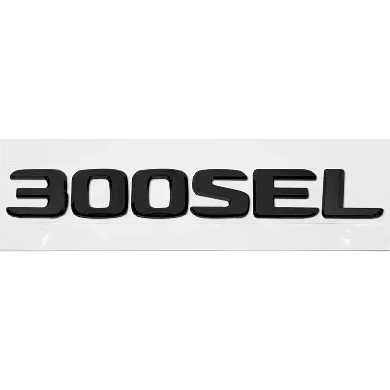 3D ABS Zadní kufr auta Písmenný znak Číslo karoserie Znak Samolepka pro Mercedes Benz 230E 300E 300SEL 300SE 500SEL 560SEL 600SEL