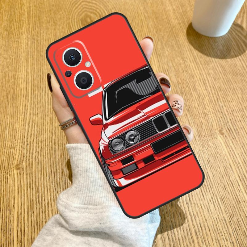 Sports Car Style Case For OPPO Find X6 X5 X3 X2 Pro Lite Neo Reno 7 3 4 5 6 8 Lite 8T 2Z 4Z 5Z Cover Coque
