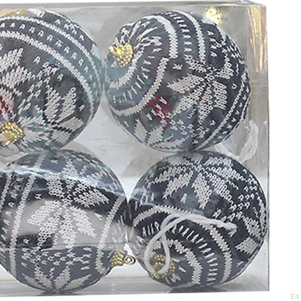 6 kusů Vánoční baňky ozdoby Strom závěsné dekorace Přívěsky s přívěsky na Vánoce