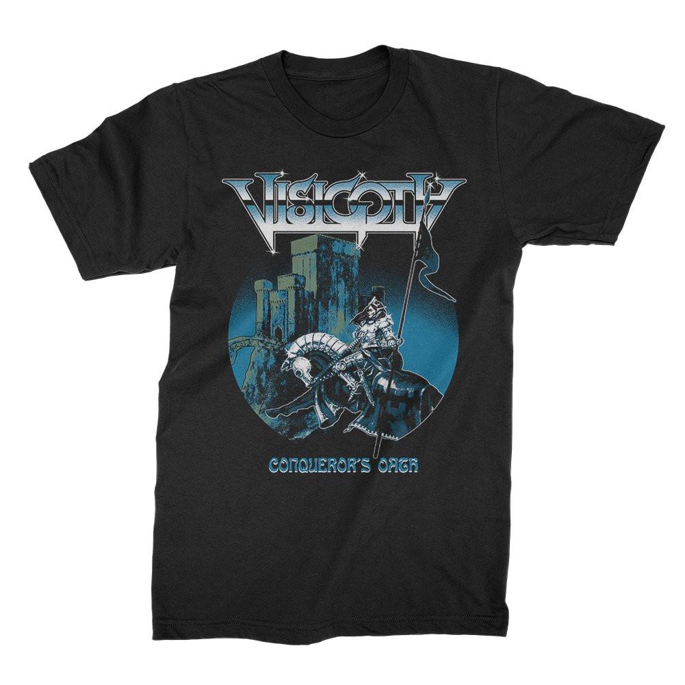 T-shirt Nera Visigoti Cotone Tutte le Taglie Manica Corta RD223