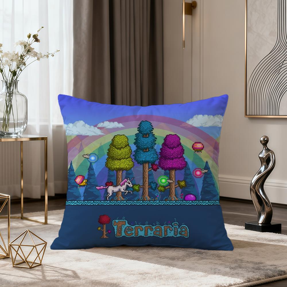

games cushion cover soft Comfort Pillowcase Sofa Pixel nap Living Room party Home TTerraria B pet Decor fun cute Pillowcover 30x30CM(12x12in)