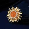 Sunflower Brooch - Retro Style Flower Pin, Unique and High-end Accessory with A Sophisticated Touch.