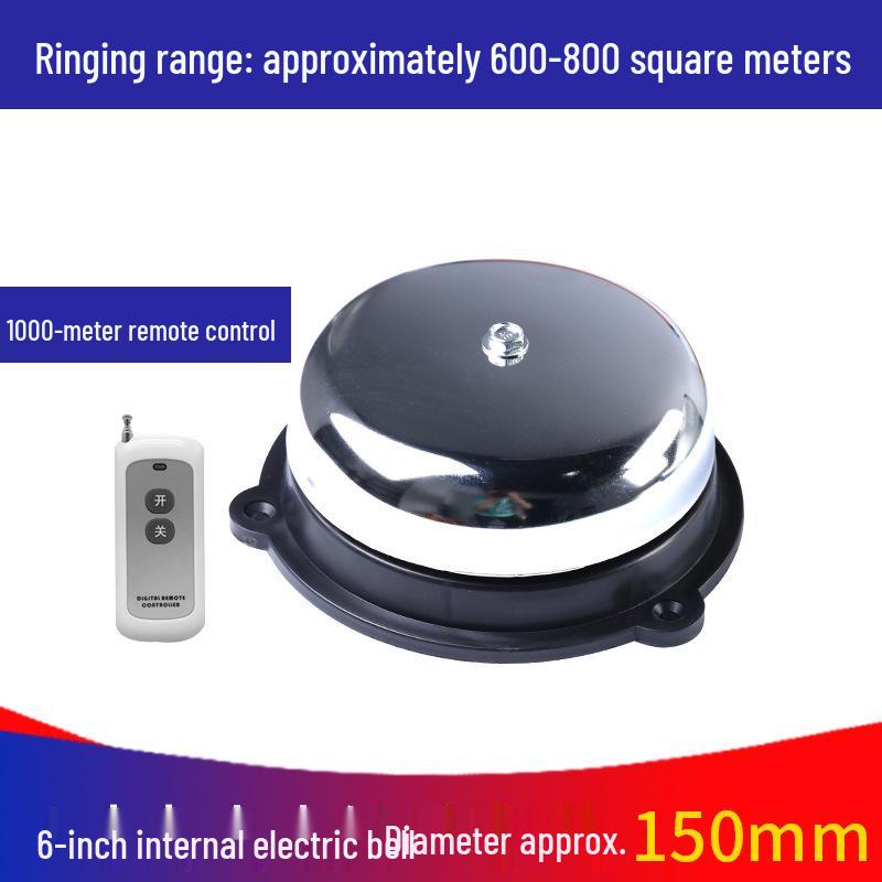 Sparkless Indoor/Outdoor Remote-Controlled Timed Electric Bell