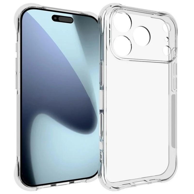 

For iPhone 17 Pro Clear TPU Case WANLONFENG TM Series 2.0mm Phone Back Cover Transparent