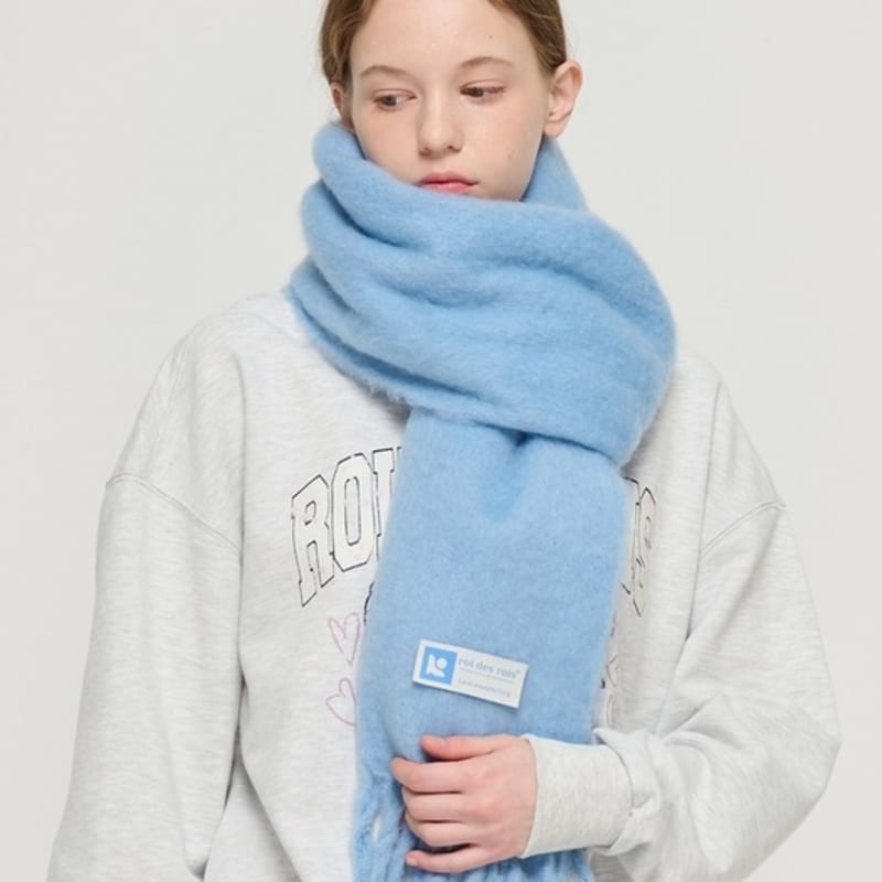 ROIDESROIS [1+1] Premier Solid Wide Long Muffler (8 Colors)