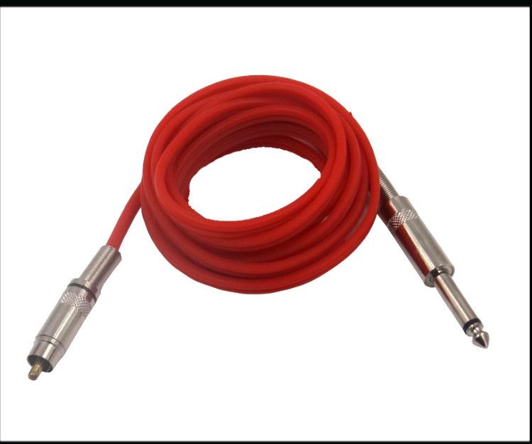 2.4m RCA Soft Silicone Tattoo Machine Direct Plug Hook Line Auxiliary Tool.