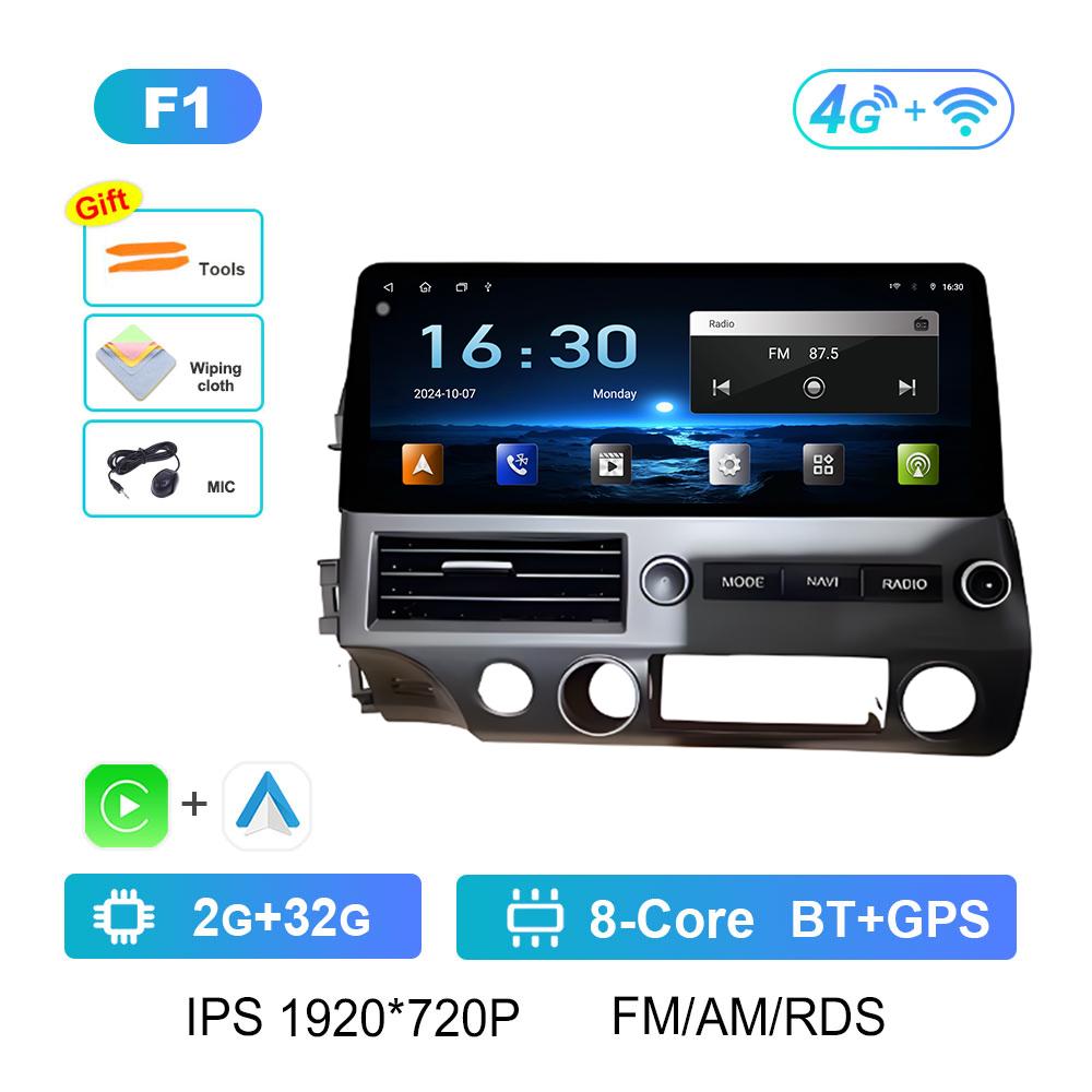 

Android Intelligent System Bluetooth for Honda Civic 2008 2009 2010 - 2011 Wireless Carplay GPS Navigation Accessories Head Unit