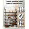 Black Elevated Shoe Rack Small  Simple Multi-layer Shoe Cabinet Home Entrance Rental Housing Dormitory Storage Rack