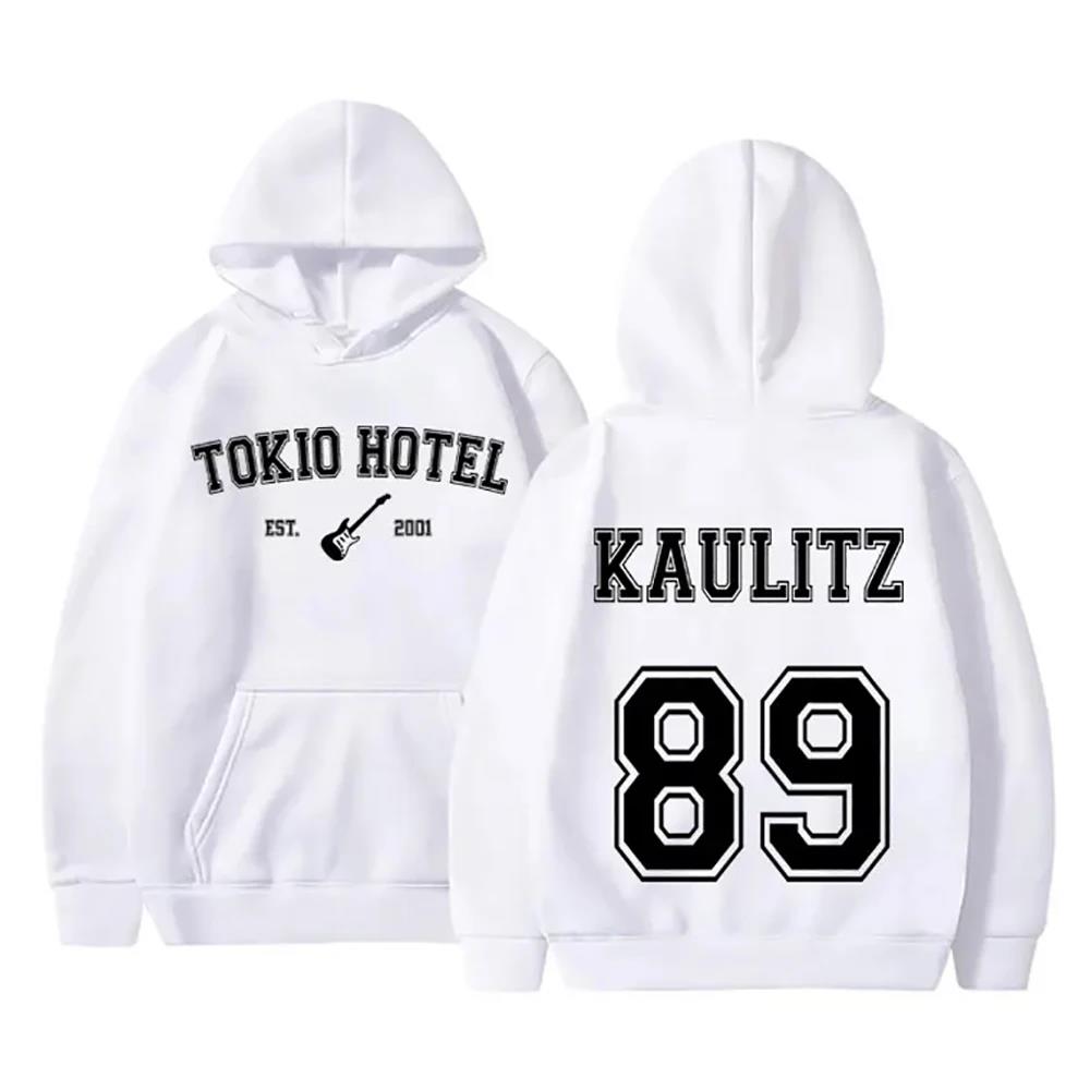 Frauen Hoodie Tokio Hotel Rock Band Rapper Kaulitz 89 Druck Herbst Frauen Hoodie Lässige Übergroße Pullover Sweatshirt Unisex Kleidung