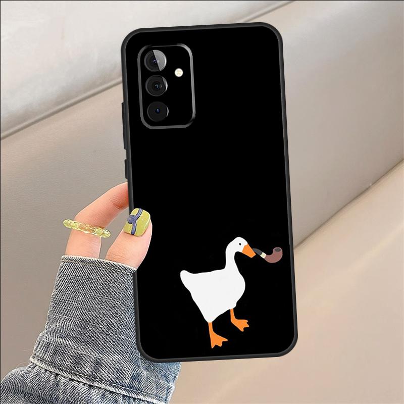 Cartoon Cute Goose Case For Samsung Galaxy A54 A14 A36 A16 A33 A56 A26 A15 A55 A53 A35 A22 A32 A52 A34 A05 A06