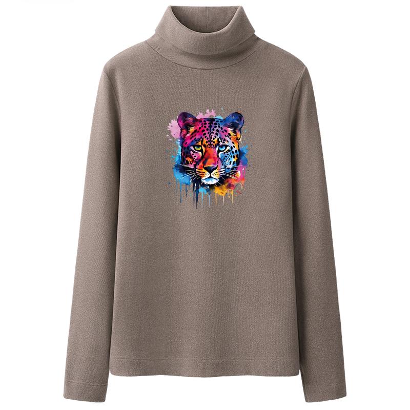 Serious Tiger Iron On Patches Fashion Heat Press Appliqued Jeans Stripes Diy Accessory Sticker Thermal Sticker On Clothes Animal
