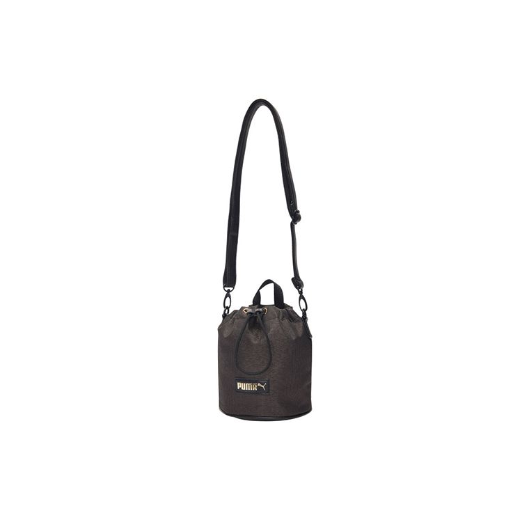 Puma Prime Premium Small Bucket Bag Women Shoulder Bag Black 077409-01 Black