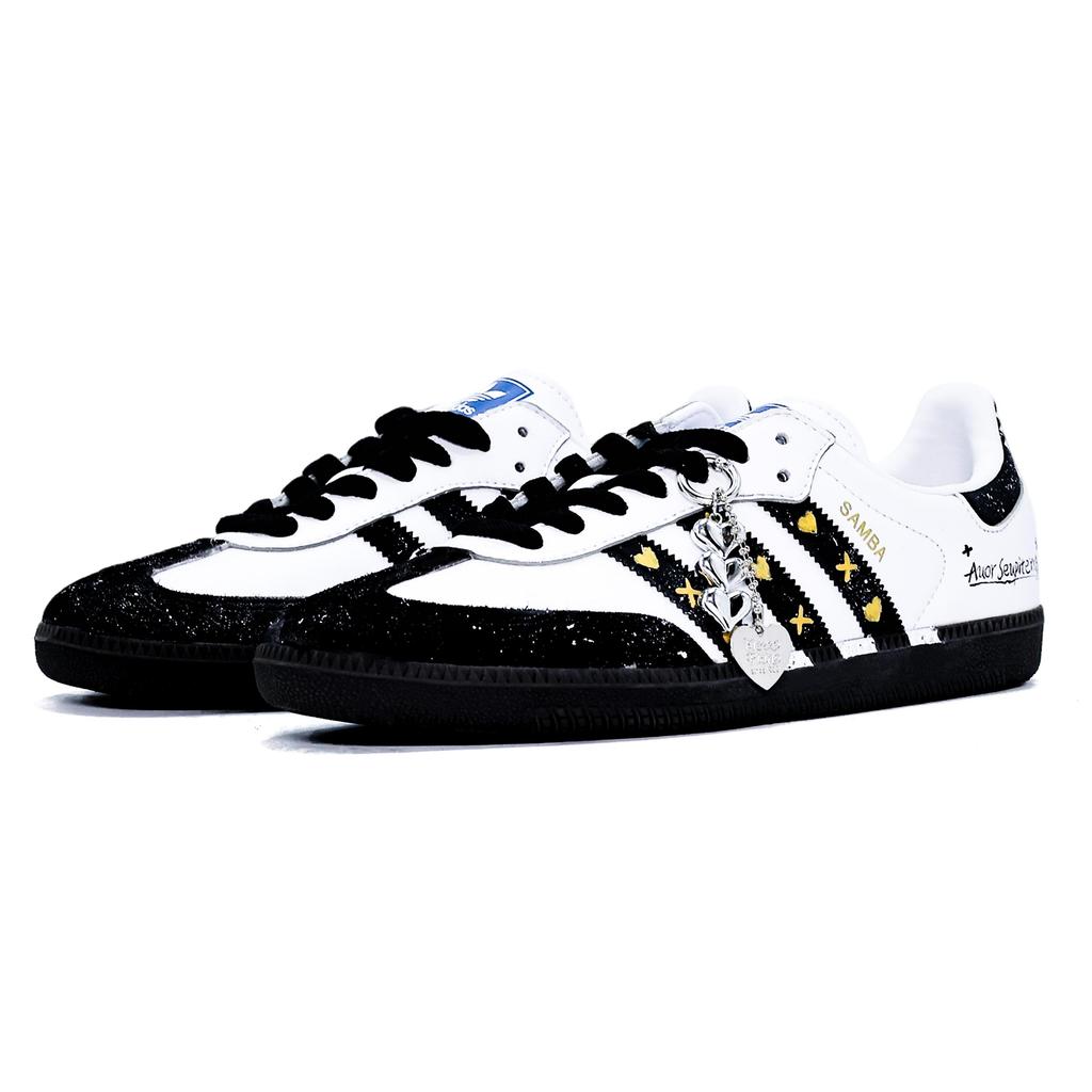 adidas Originals SAMBA OG Lightweight Breathable Lightweight And Breathable Low Top German Army Trainers Unisex B75806(team910-)