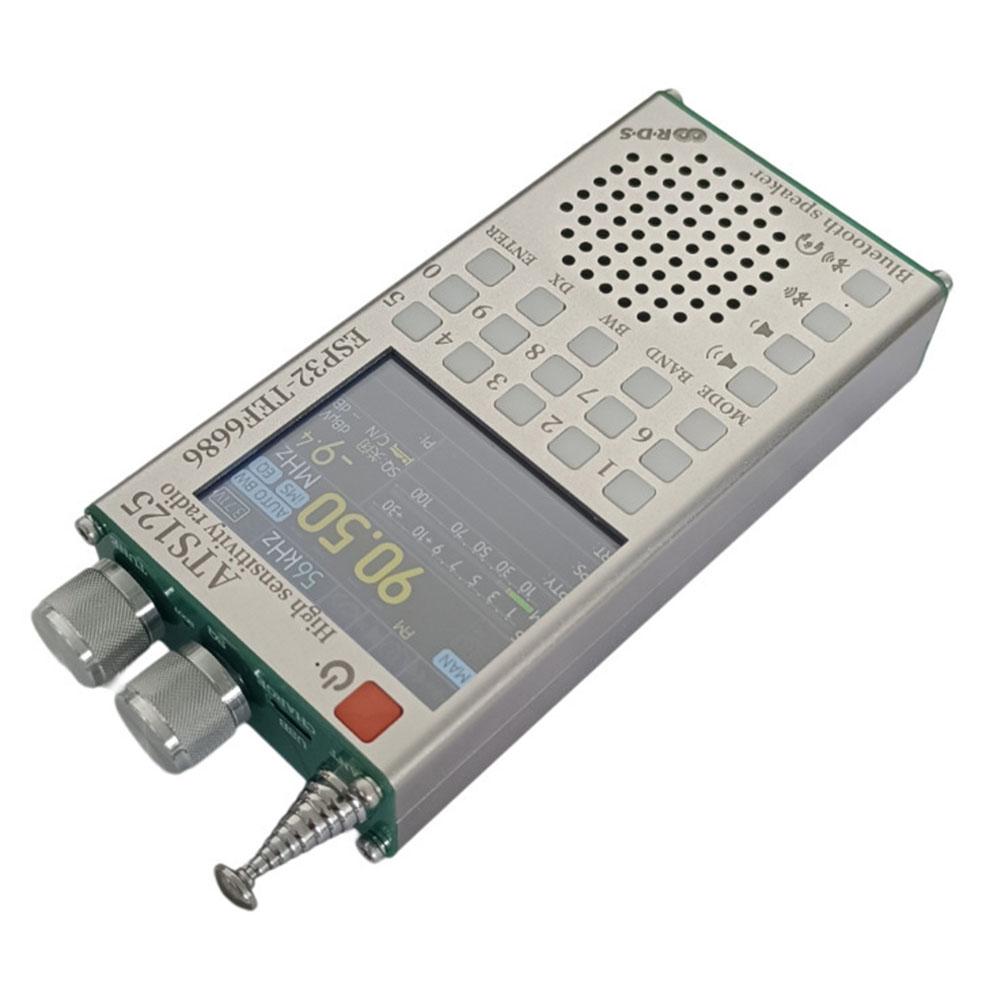 ATS125 FM Radio Featuring TEF6686 Chip 2 4 Inch IPS Touchscreen Numeric Input and 2500mAh Battery for Portable Use