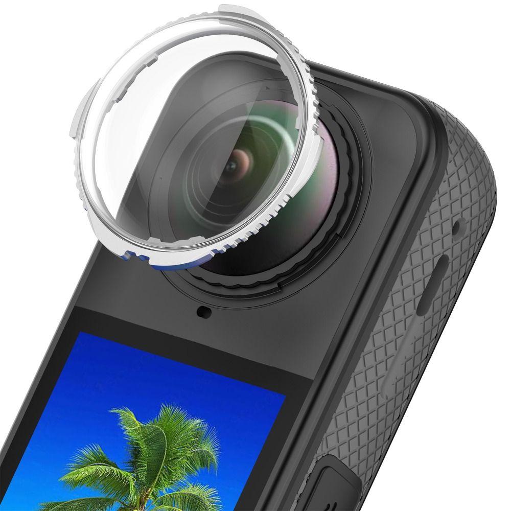 Removable Lens Protector Protective Lens Cap for Insta360 X5 Panoramic Camera Accessories
