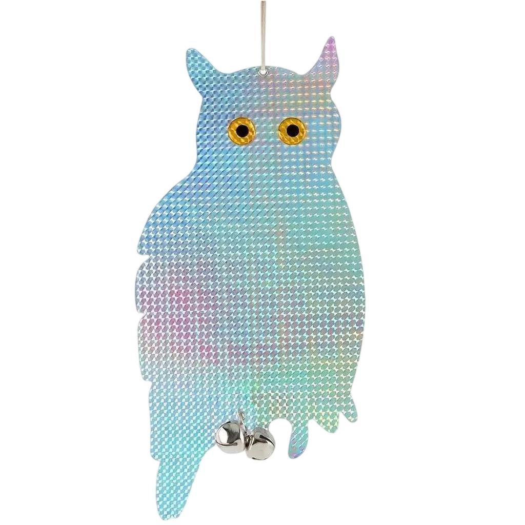 Double-Sided Bird Owl Farm Vegetable Orchard Reflective Bird Hanging Owl