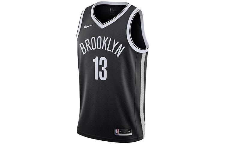 Nike Brooklyn Nets Basketball Jersey Men s Black CW3658-010