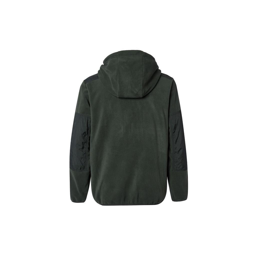 Nike Sportswear Essentials+ Embroidered Logo Velour Hooded Jacket Men Outerwear Green DD4883-355