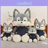Suspender Husky Trousers Plush Toy Cartoon Stuffed Doll Decoration Kids Gifts