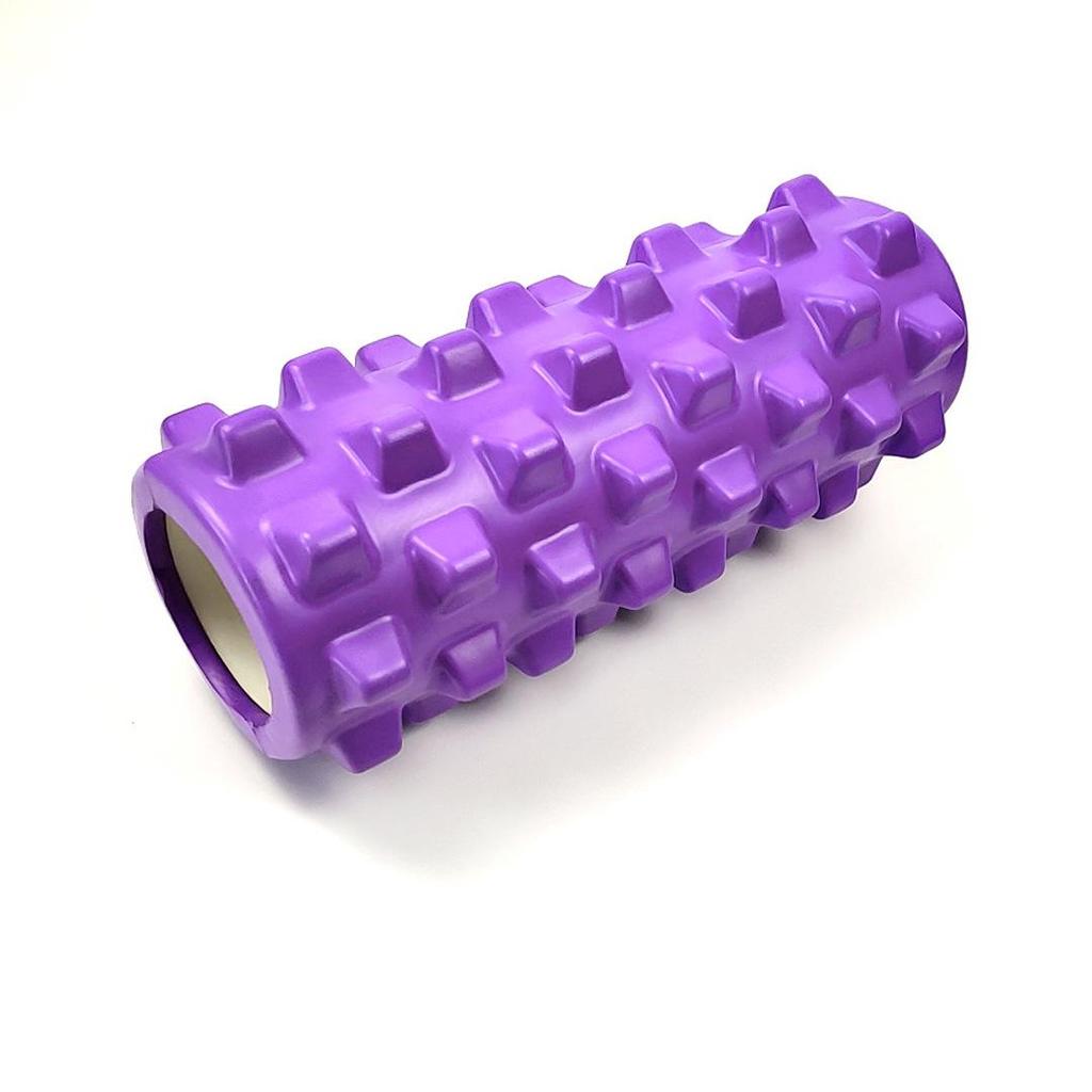 33cm EVA Foam Roller - Hollow, Solid Wolf Tooth Design for Muscle Relaxation and Yoga Fitness.
