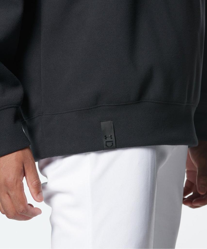 UA 3-LAG PULLOVER FLEECE Schwarz Gold MD [Under Armour]